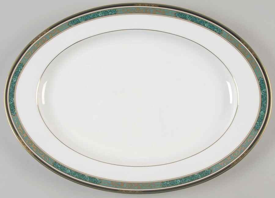 Venetian Manor 15" Oval Serving Platter by Mikasa-1