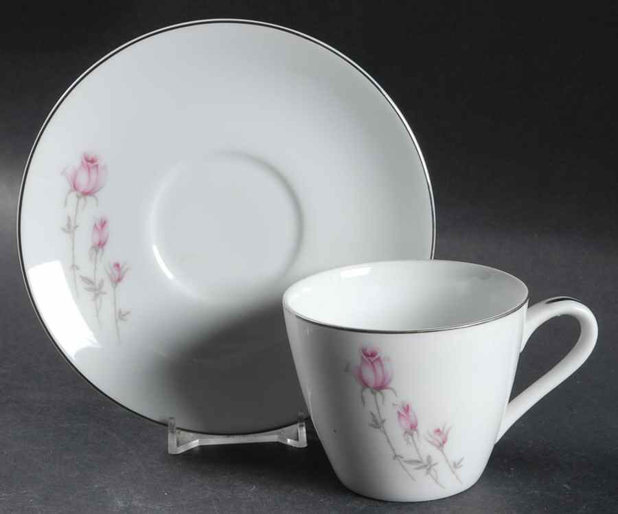 We Three Flat Cup & Saucer Set by Medallion-1