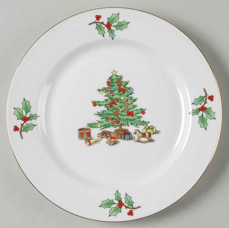 Home For The Holidays (No Gold Band) Salad Plate by Meiwa-1