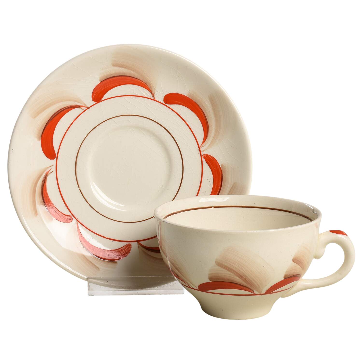 2418F Flat Cup & Saucer Set by Myott Staffordshire-1