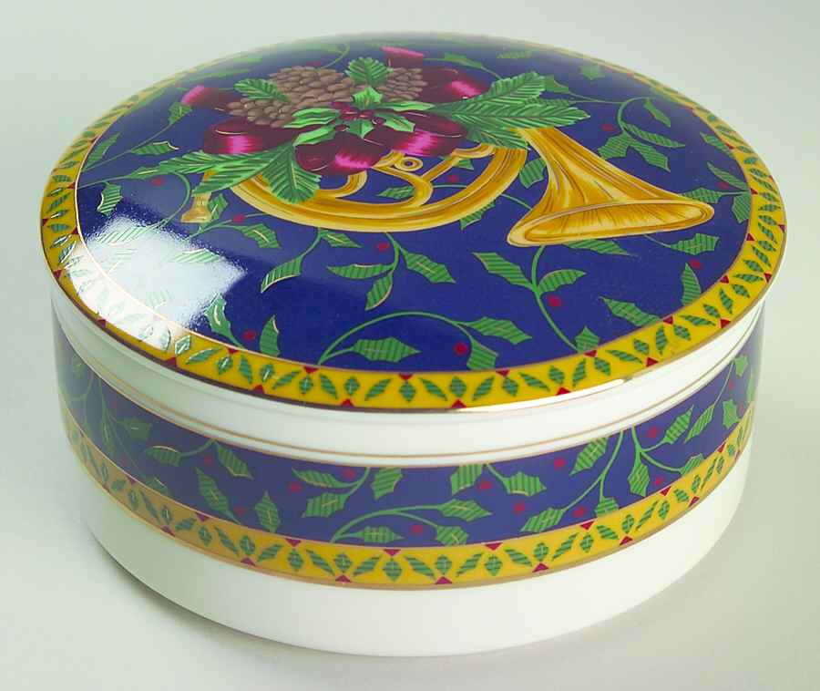 Holiday Music Round Box & Lid by Mikasa-1