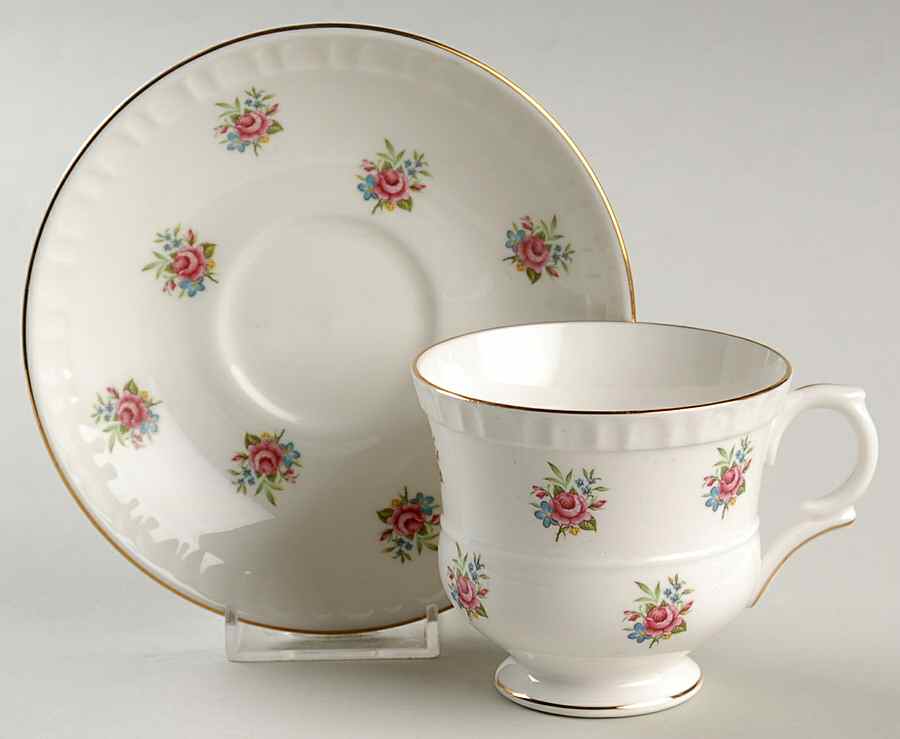 MJE1 Footed Cup & Saucer Set by Majestic Choice-1