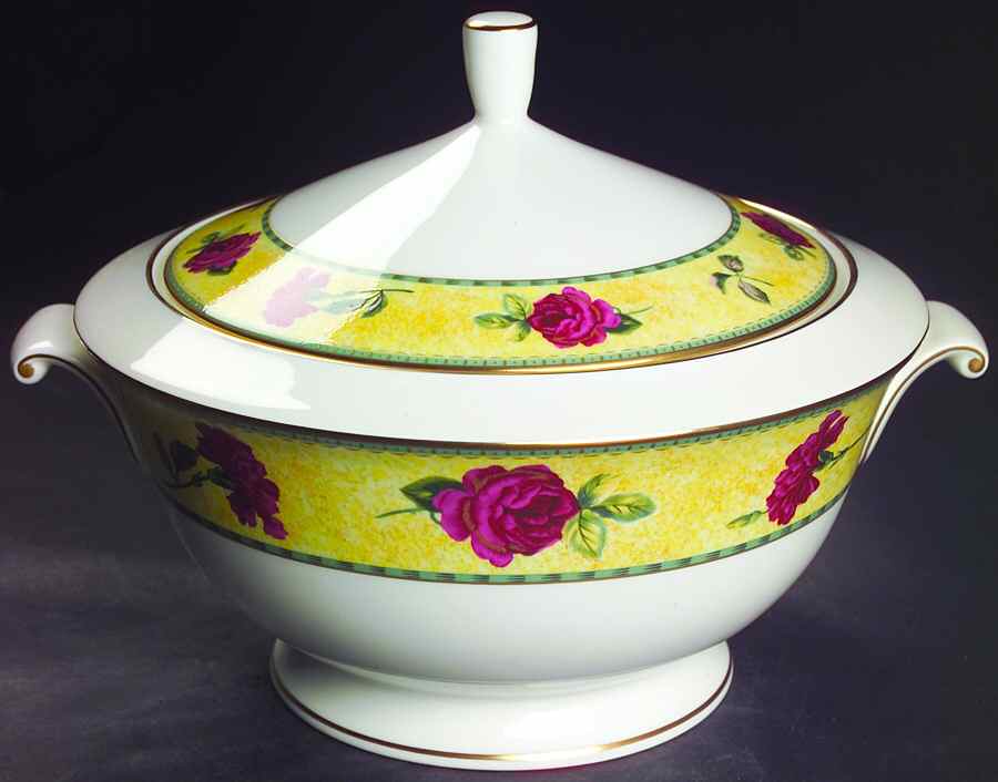Rose Moire Round Covered Vegetable by Mikasa-1