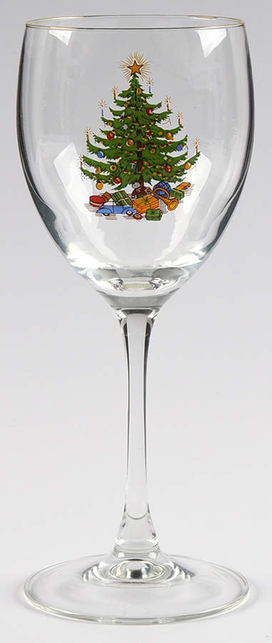 Old Fashioned Christmas Tree 12 Oz Glassware Goblet by Moderne-1