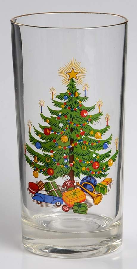 Old Fashioned Christmas Tree 10 Oz Glassware Tumbler by Moderne-1