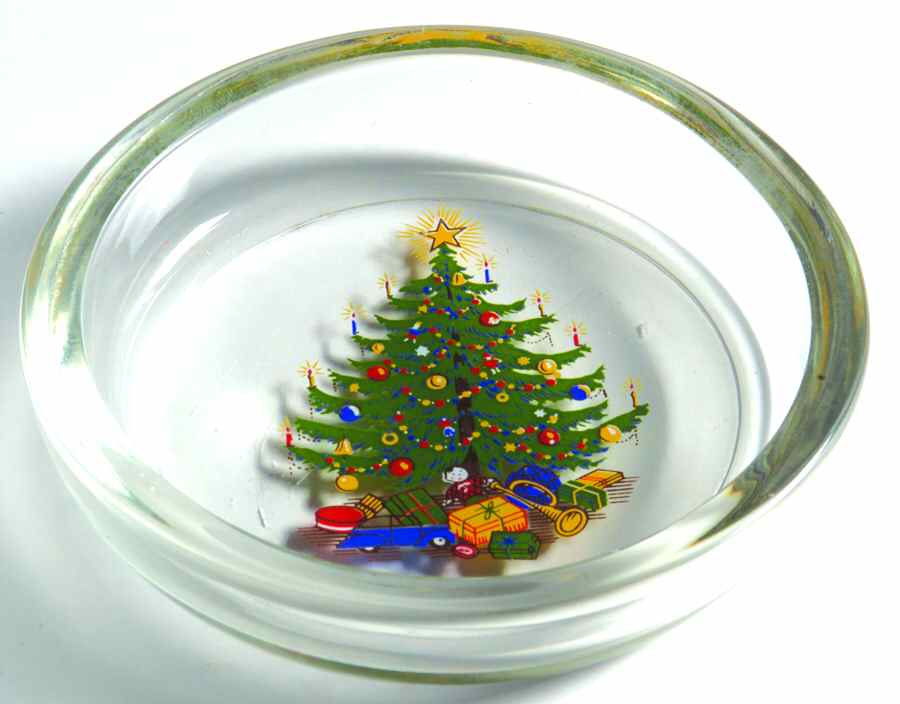 Old Fashioned Christmas Tree Glassware Coaster by Moderne-1