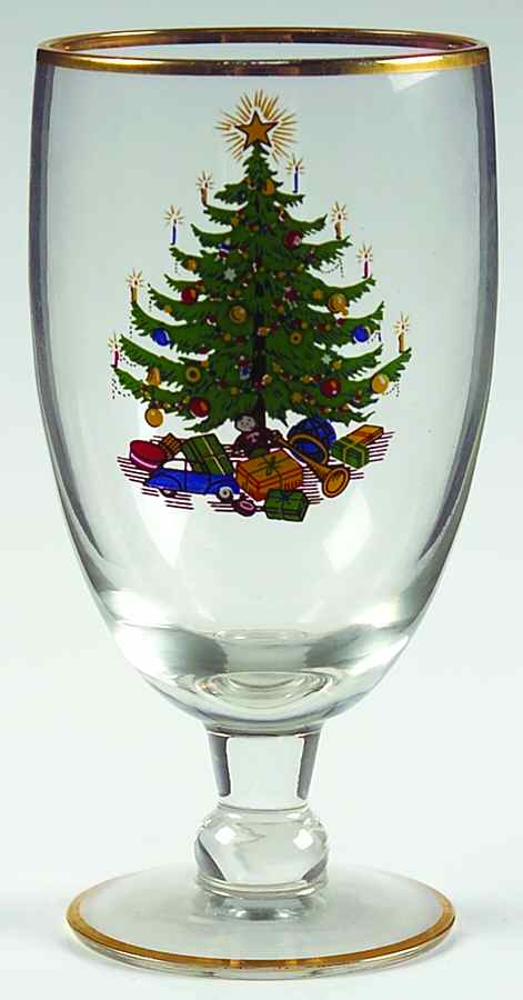 Old Fashioned Christmas Tree Glassware Juice by Moderne-1