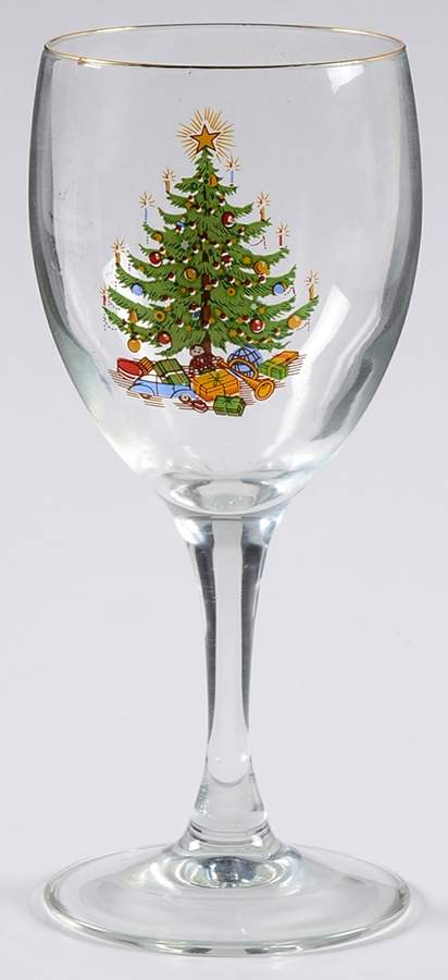 Old Fashioned Christmas Tree 8 Oz Glassware Wine by Moderne-1