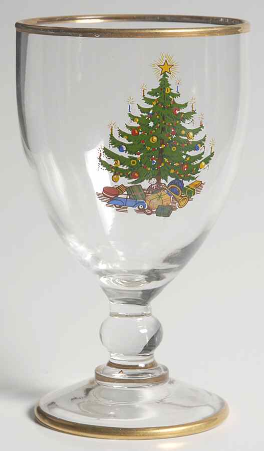 Old Fashioned Christmas Tree 10 Oz Glassware Goblet by Moderne-1