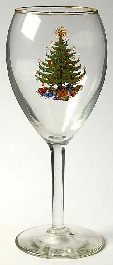 Old Fashioned Christmas Tree 12 Oz Glassware Goblet by Moderne-1