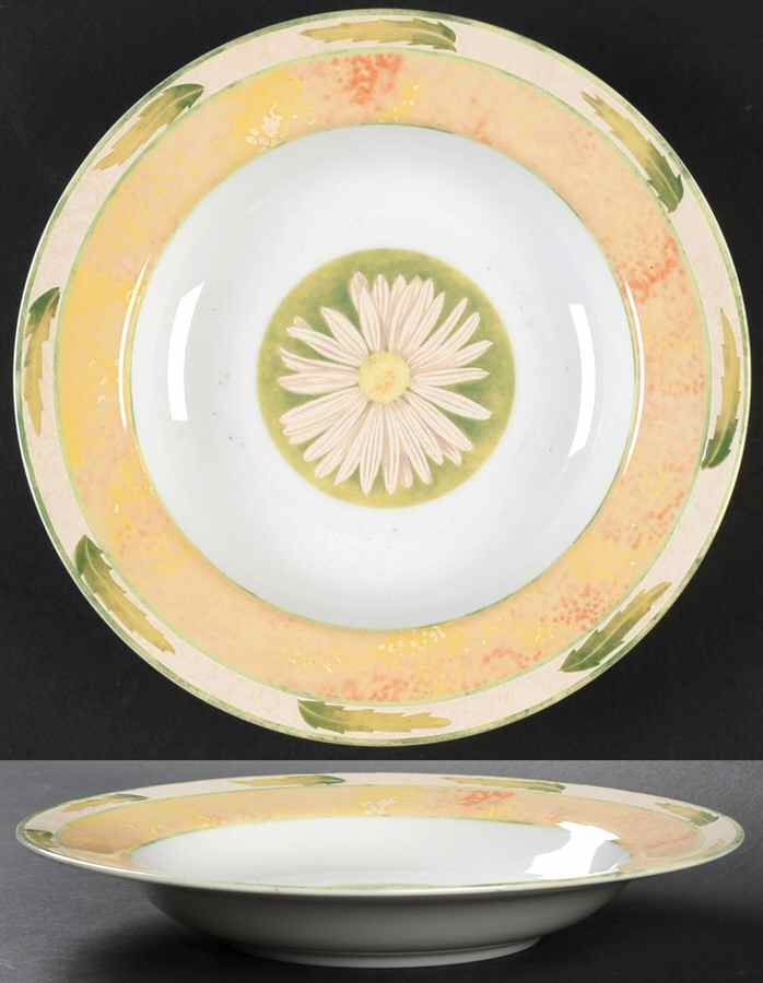 Daisy Charm Rim Soup Bowl by Mikasa-1