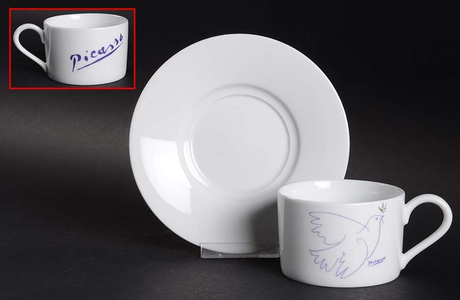 Crayon Collection Flat Cup & Saucer Set by Masterpiece Editions-1