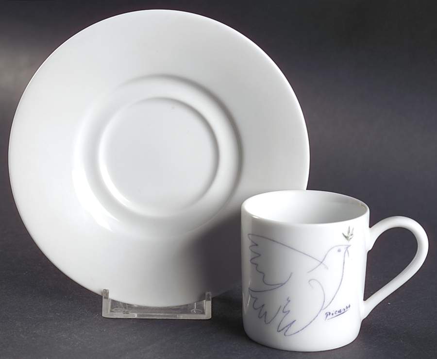 Crayon Collection Flat Demitasse Cup & Saucer Set by Masterpiece Editions-1