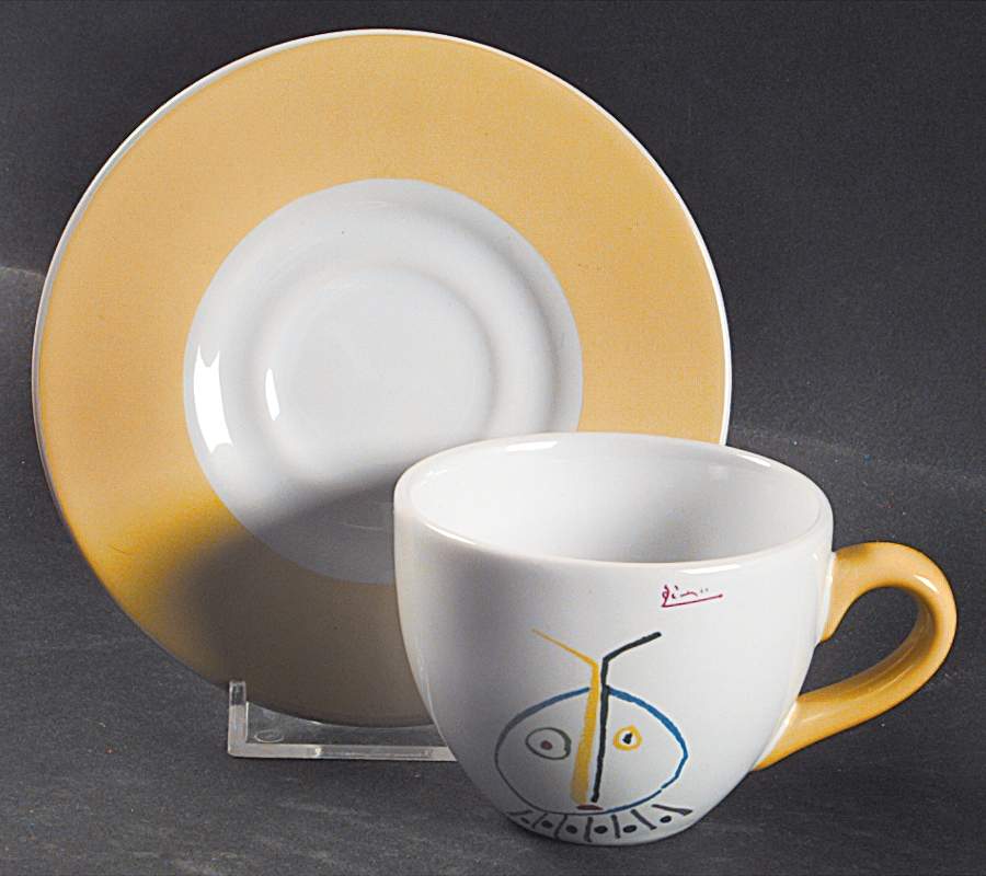 Crayon Collection Flat Demitasse Cup & Saucer Set by Masterpiece Editions-1