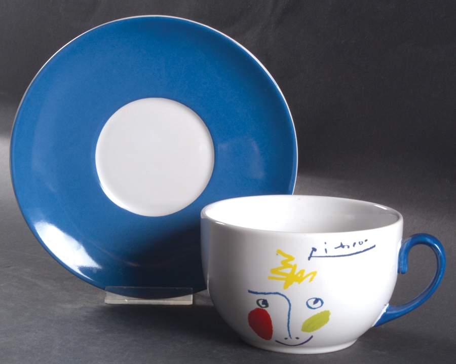 Crayon Collection Oversized Cup & Saucer Set by Masterpiece Editions-1