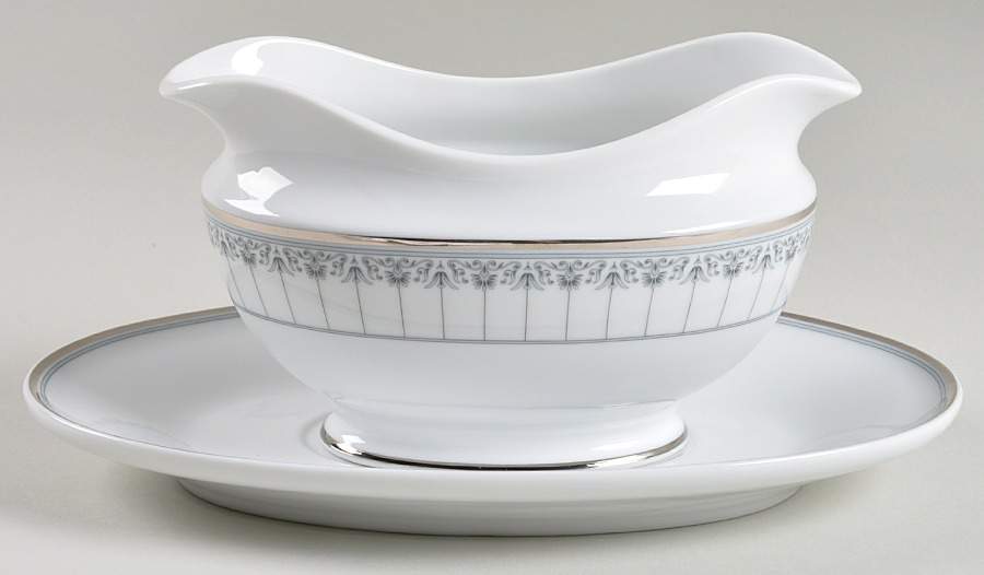 Plaza Suite Gravy Boat & Underplate by Mikasa-1