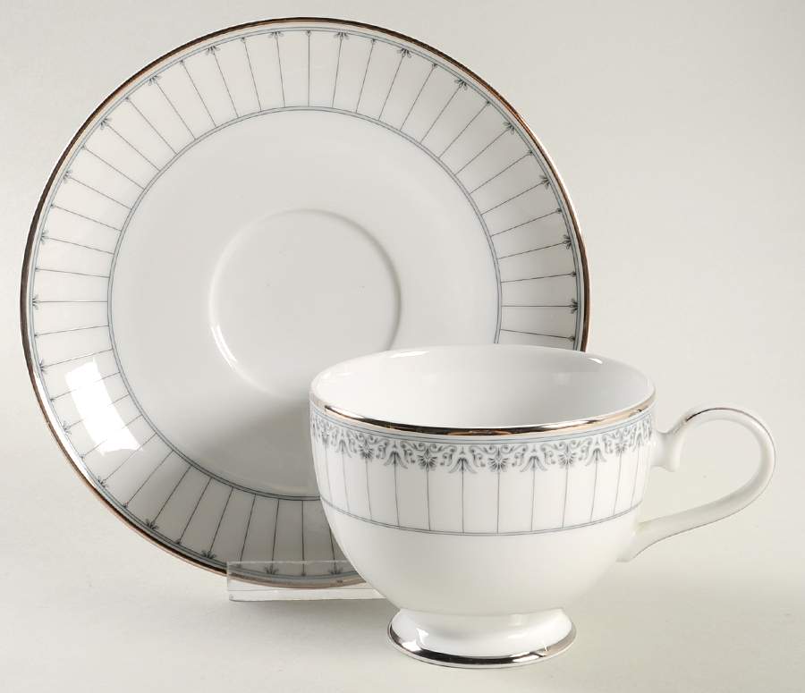 Plaza Suite Footed Cup & Saucer Set by Mikasa-1