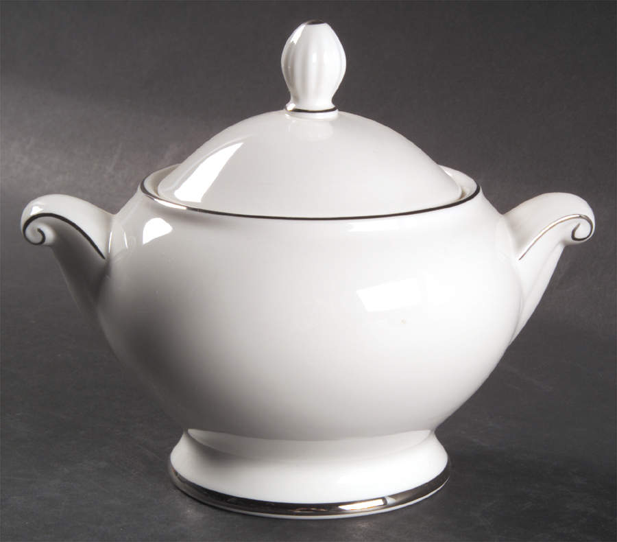 Cameo Platinum Sugar Bowl & Lid by Mikasa-1