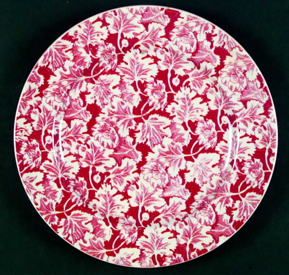 Arbor Red Dinner Plate by Mayer (American)-1