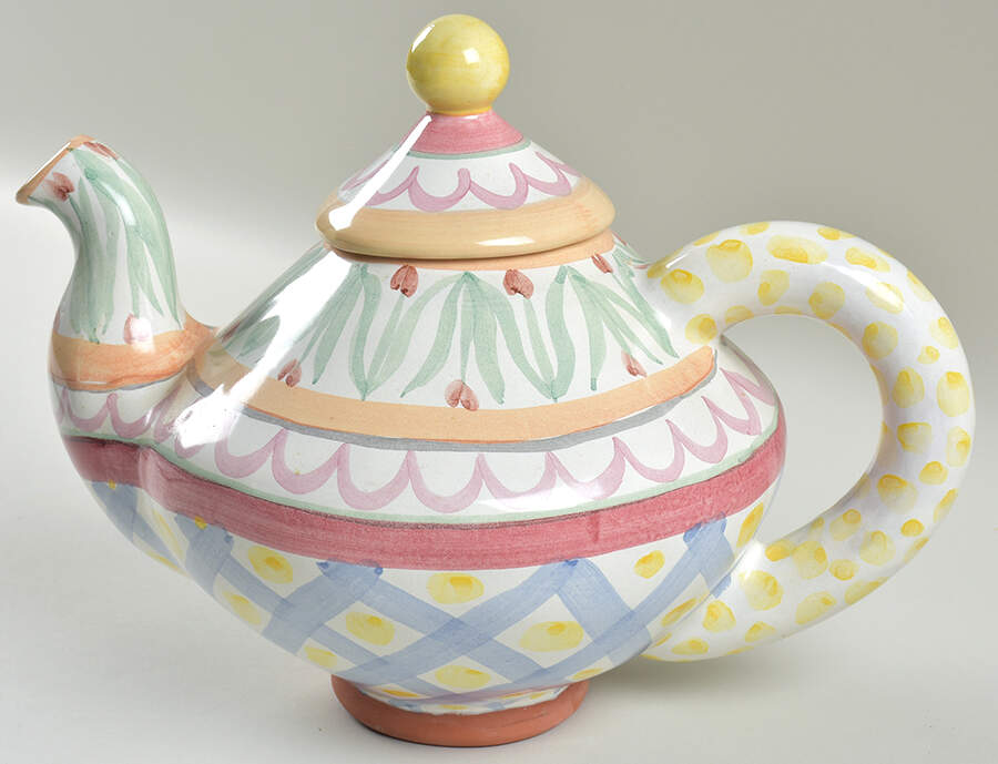 Aalsmeer Teapot & Lid by MacKenzie-Childs-1