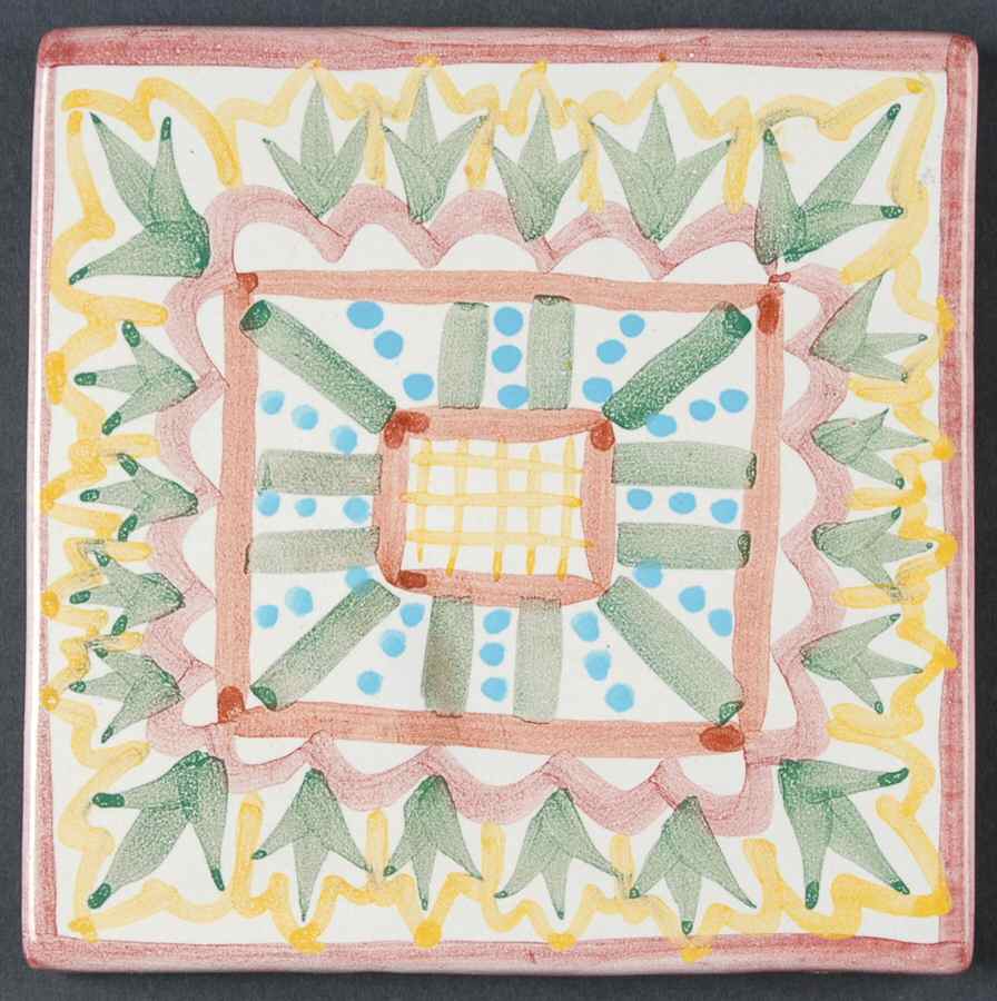 Madison 6" Square Cork Back Trivet by MacKenzie-Childs-1