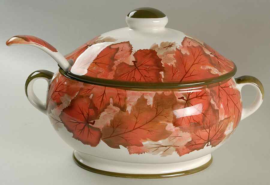 Harvest Tureen & Lid w/Ladle by Todays Table-1