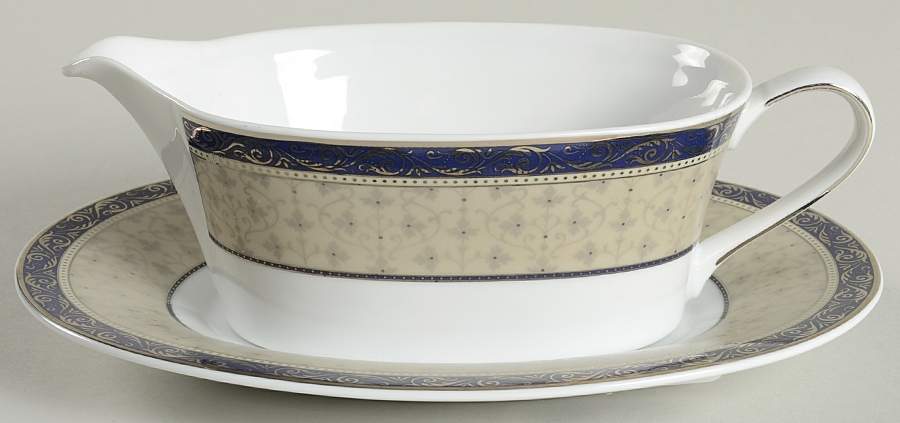 Delacourt Gravy Boat & Underplate by Mikasa-1