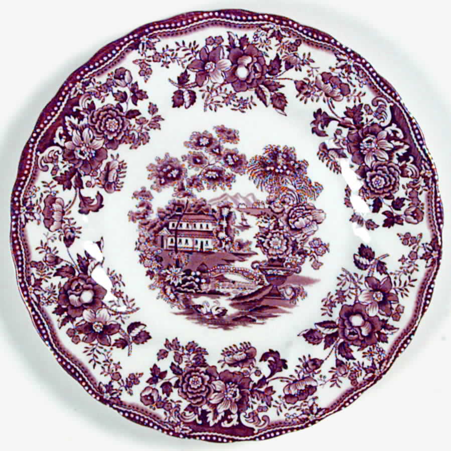 Tonquin Brown Salad Plate by Myott Staffordshire-1