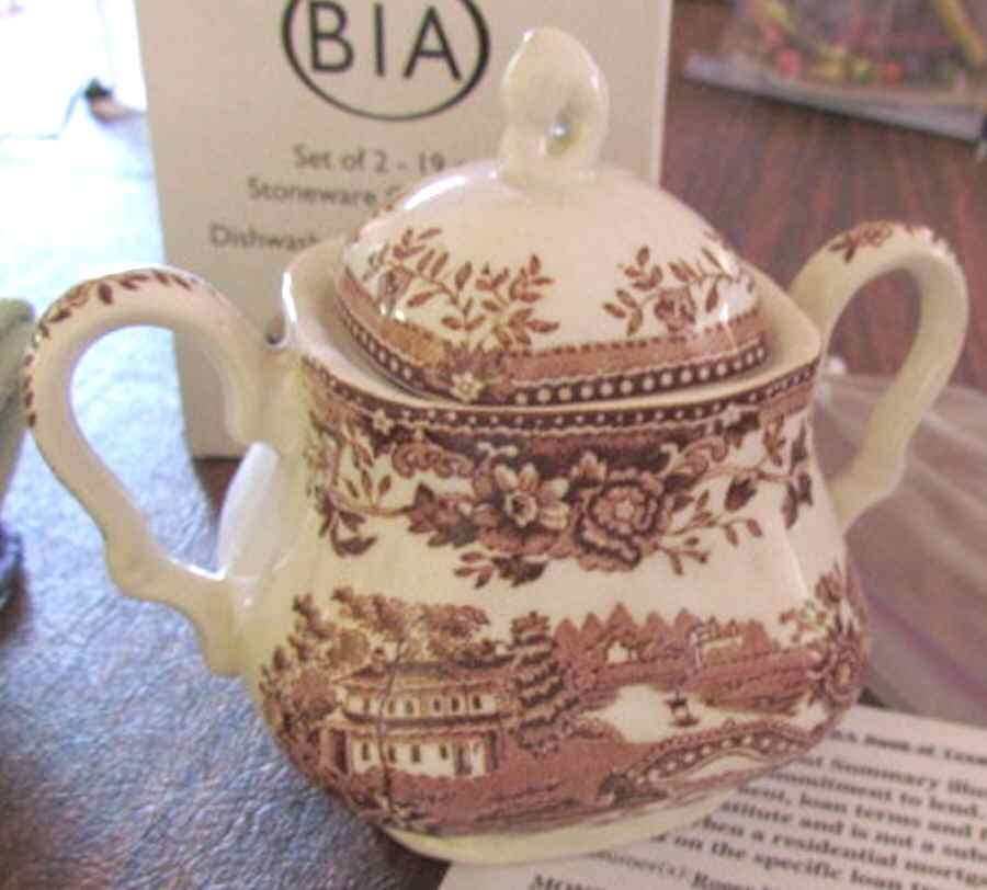 Tonquin Brown Sugar Bowl & Lid by Myott Staffordshire-1