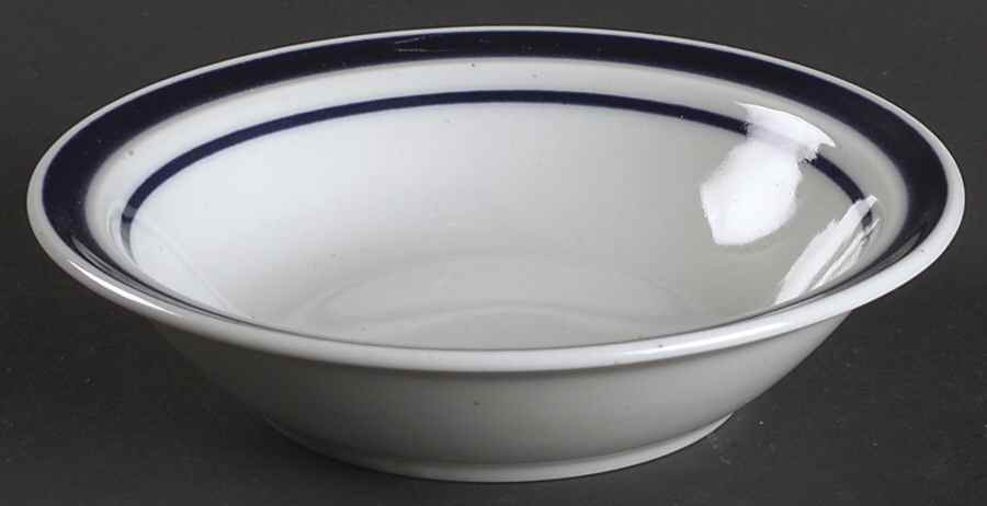 Blue Monterrey Rim Fruit/Dessert (Sauce) Bowl by Service Merchandise Inc-1