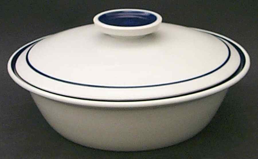 Blue Monterrey Round Covered Vegetable by Service Merchandise Inc-1