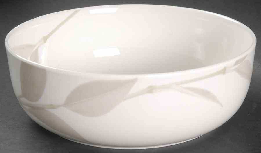 Irish Linen (Leaves) 8" Round Vegetable Bowl by Mikasa-1