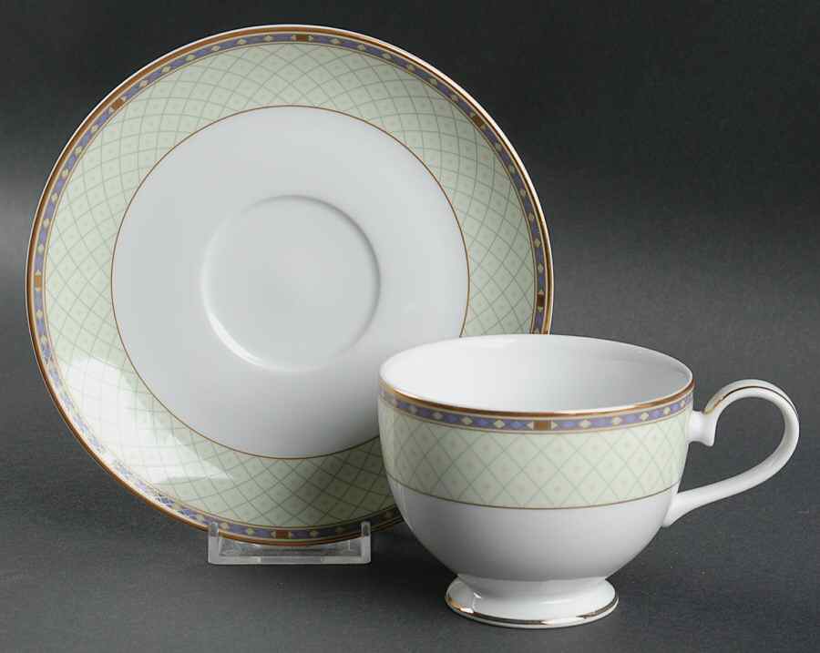 Roman Jewel Footed Cup & Saucer Set by Mikasa-1