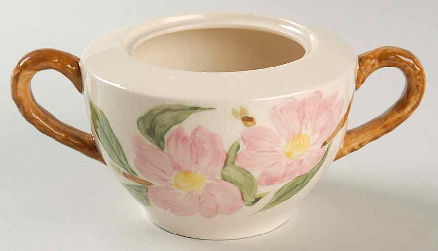 Pink Dogwood Sugar Bowl No Lid by Maruta-1