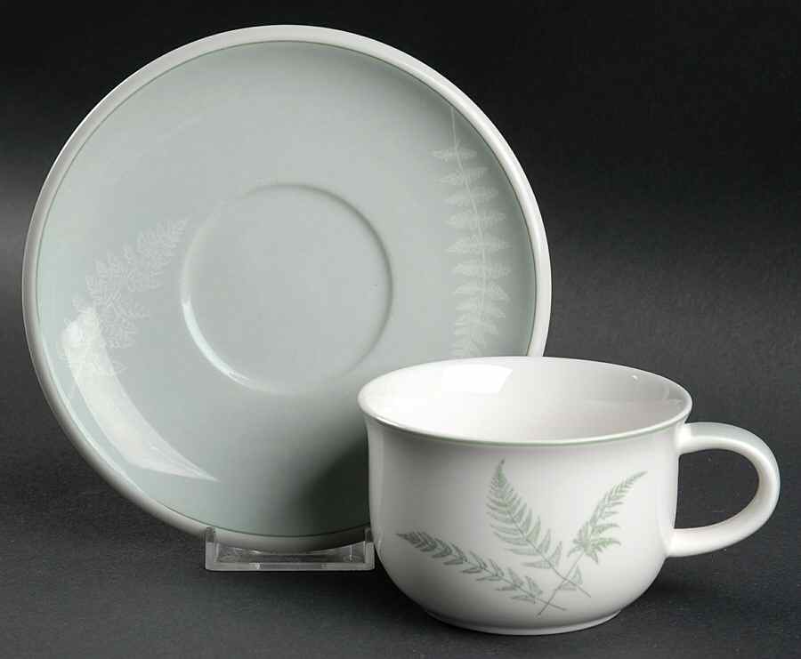Fern Forest Flat Cup & Saucer Set by Mikasa-1