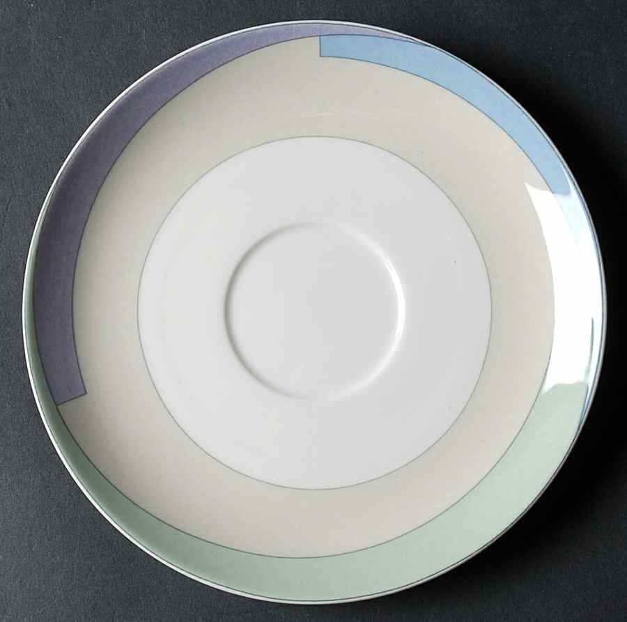 Pastel Wave Saucer by Mikasa-1