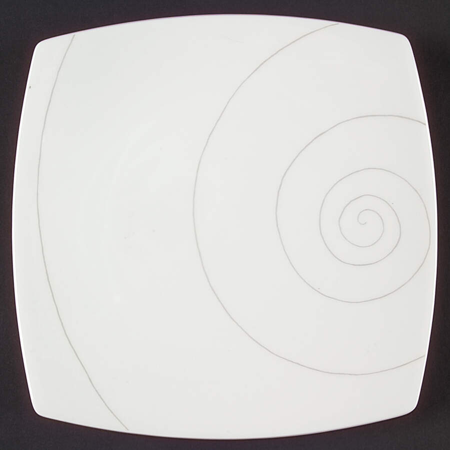 Infinity Silver Salad/Dessert Plate by Mikasa-1