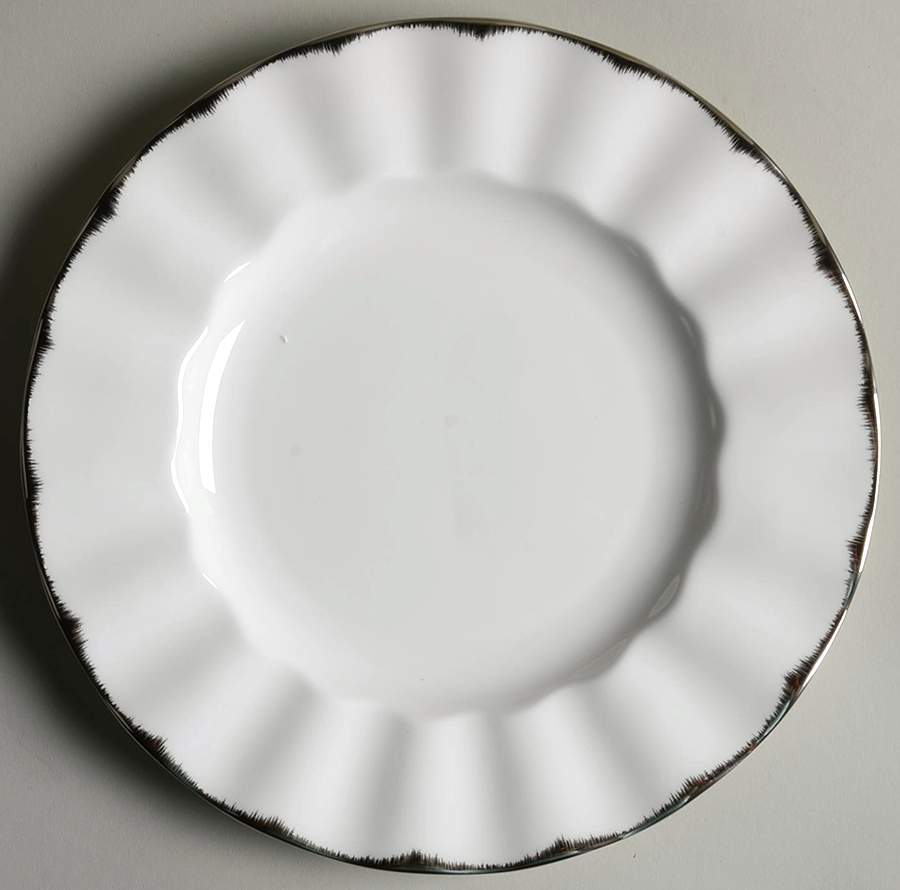 Silver Moire Salad Plate by Mikasa-1