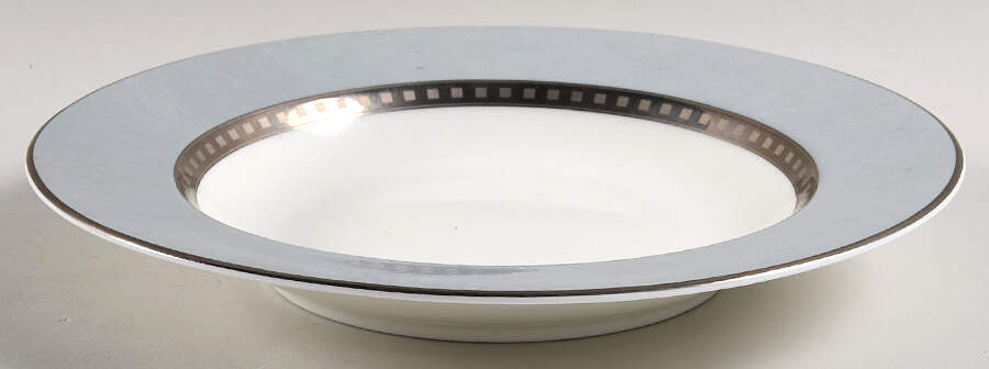 Avante Silver Rim Soup Bowl by Mikasa-1