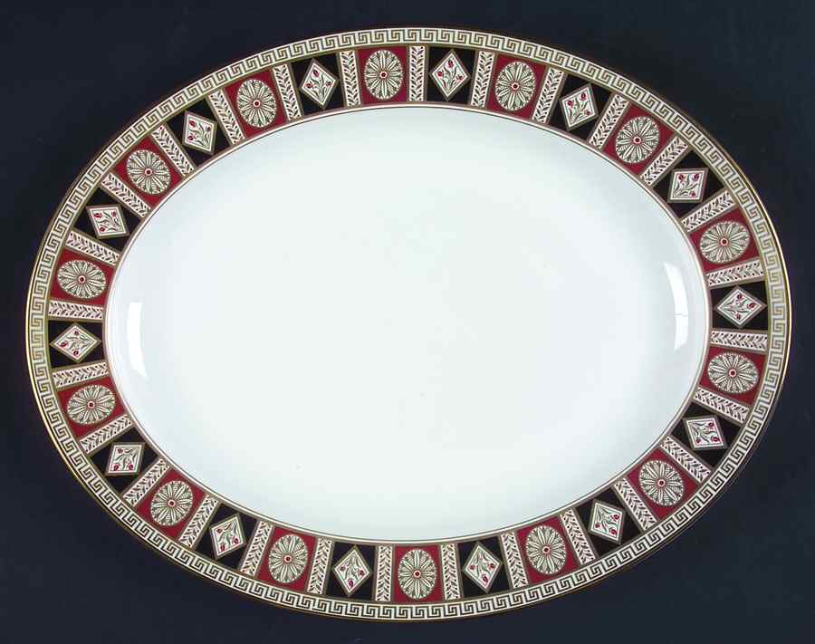 Alhambra 13" Oval Serving Platter by Minton-1