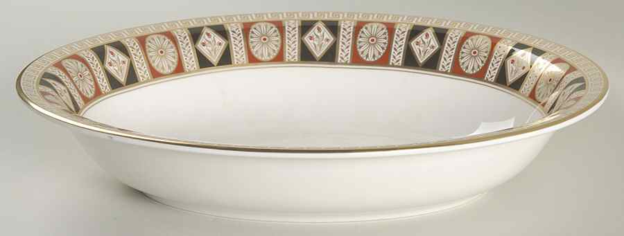 Alhambra 10" Oval Vegetable Bowl by Minton-1