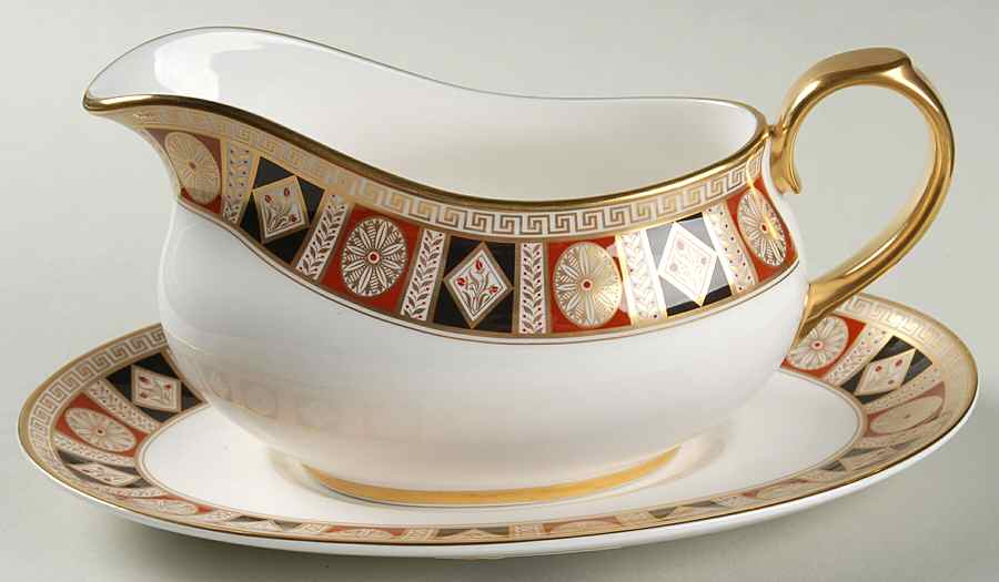 Alhambra Gravy Boat & Underplate by Minton-1