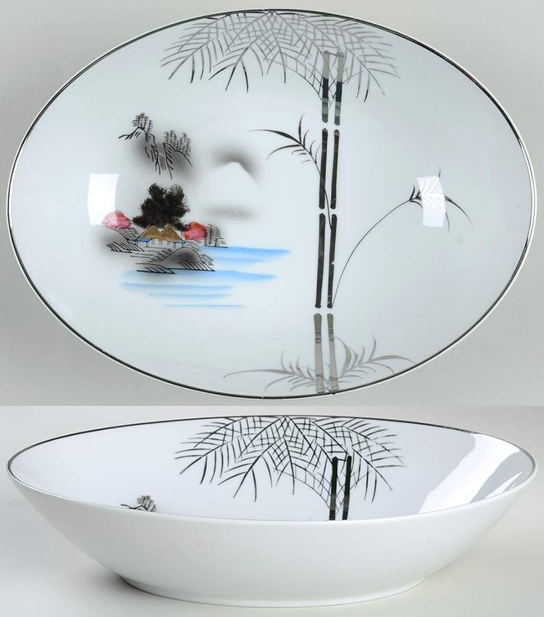 MEY10 10" Oval Vegetable Bowl by Meiyo-1