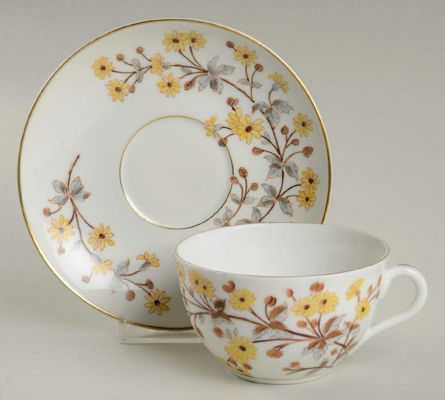 1808 Flat Cup & Saucer Set by Marx & Gutherz-1