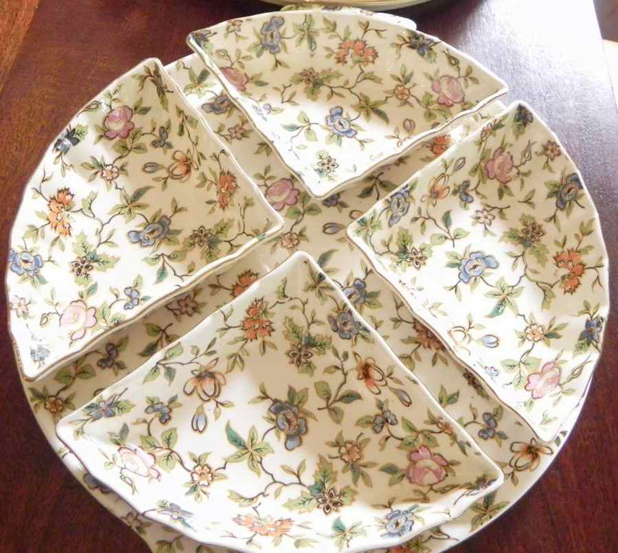 MJ11 Relish Dish with 5-Piece Tray & 4 Inserts by M Japan-1