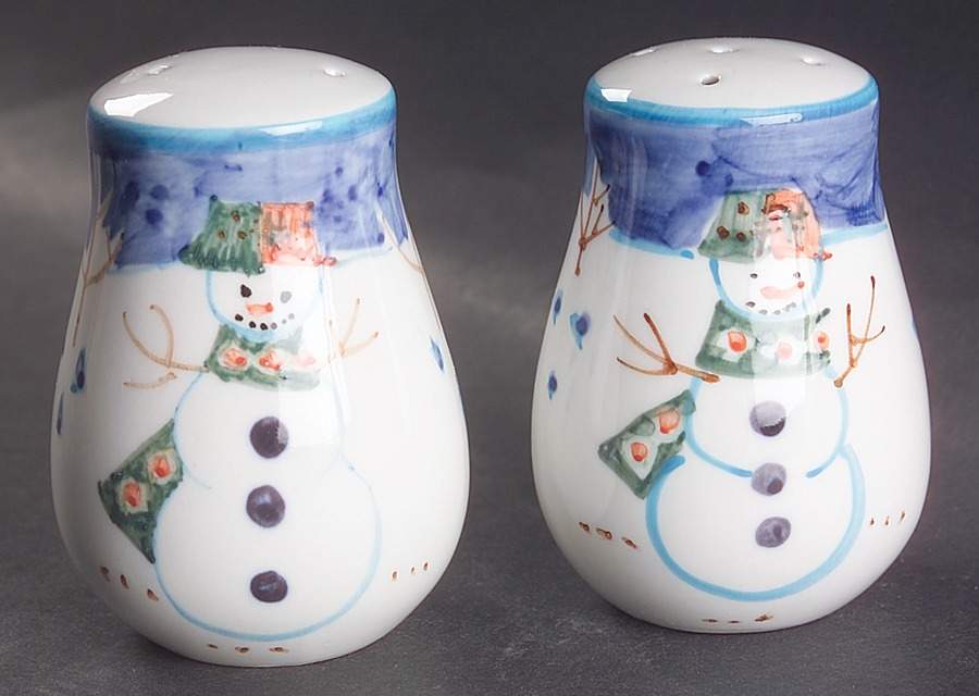 Snowman Salt & Pepper Set by Montgomery Ward-1