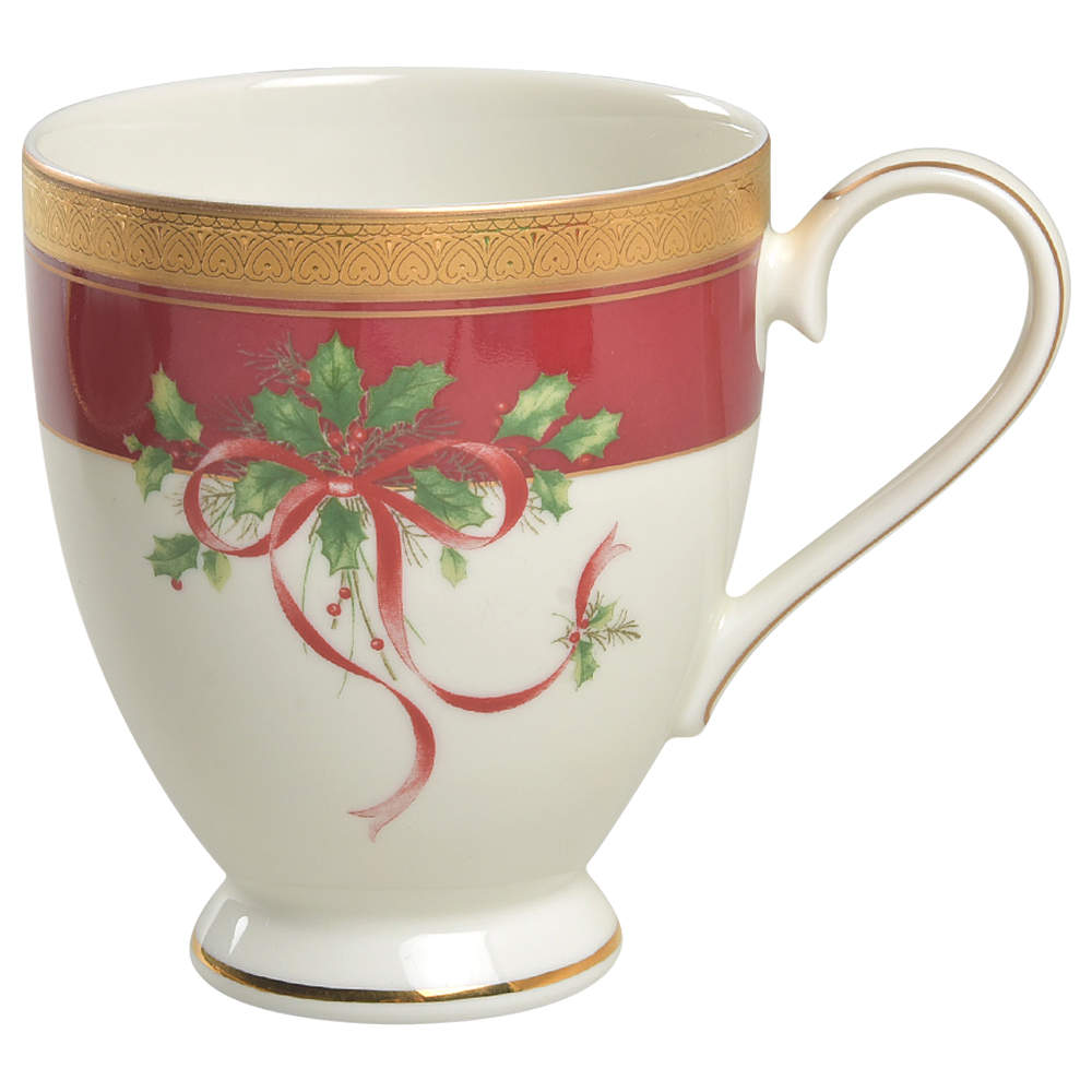 Palatial Holly Gold Mug by Mikasa-1
