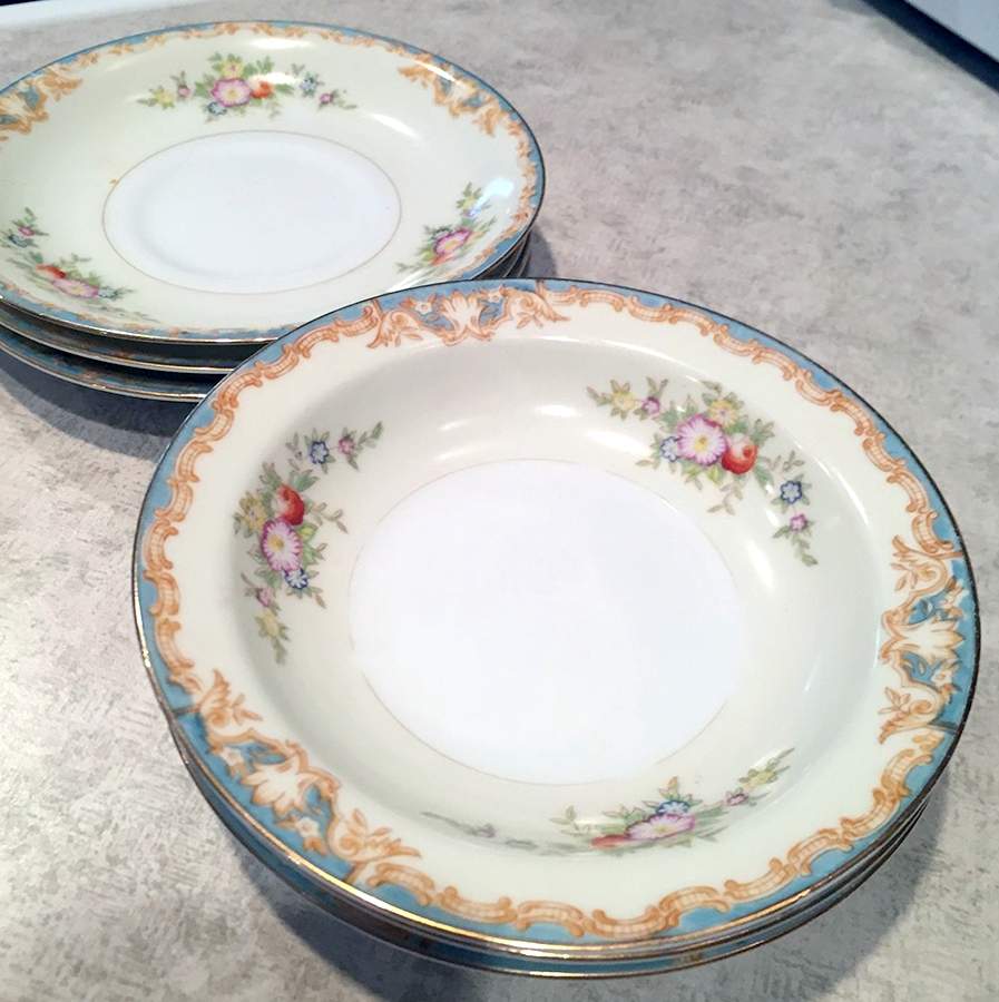 MSJ12 Rim Fruit/Dessert (Sauce) Bowl by MS (Japan)-1
