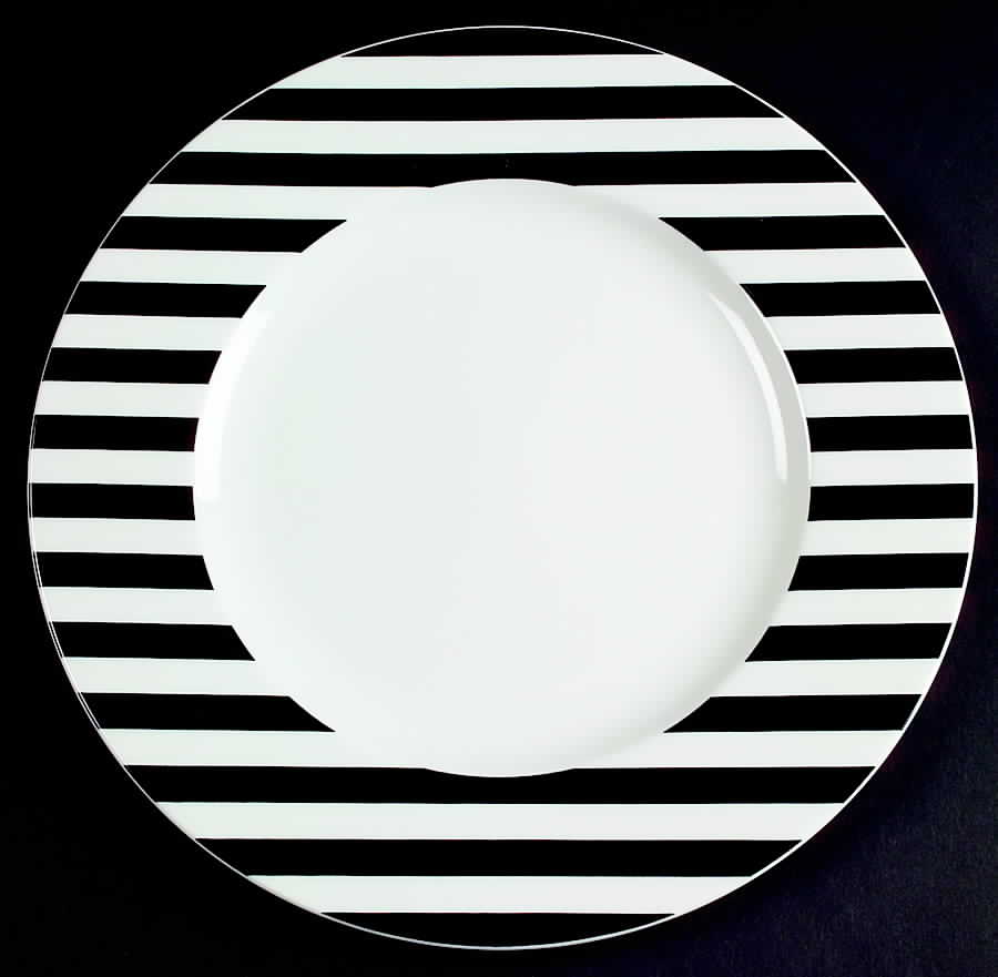 Glamour Black Dinner Plate by Mikasa-1