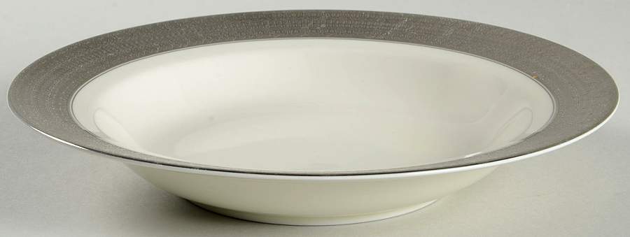 Opera Platinum Rim Soup Bowl by Mikasa-1